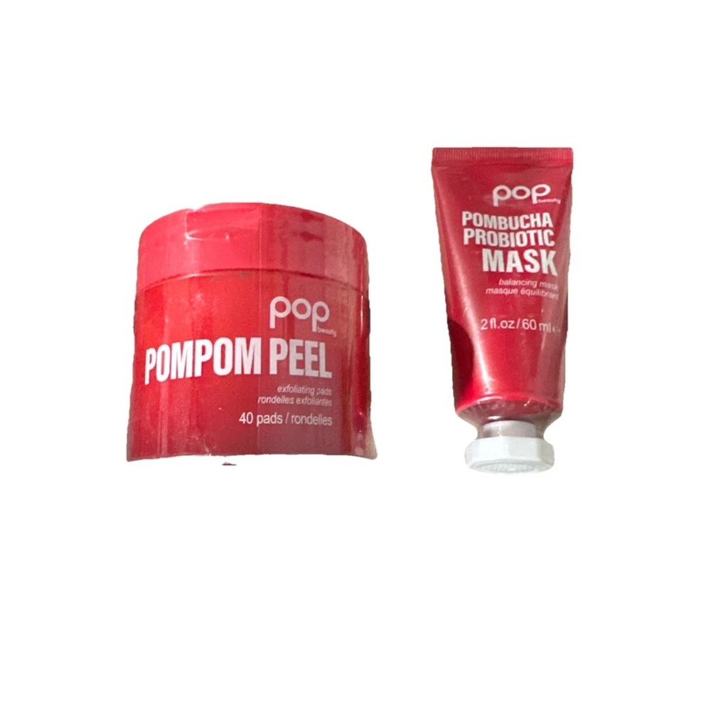 Pop Beauty Pompom Peel and Probiotic Mask Set